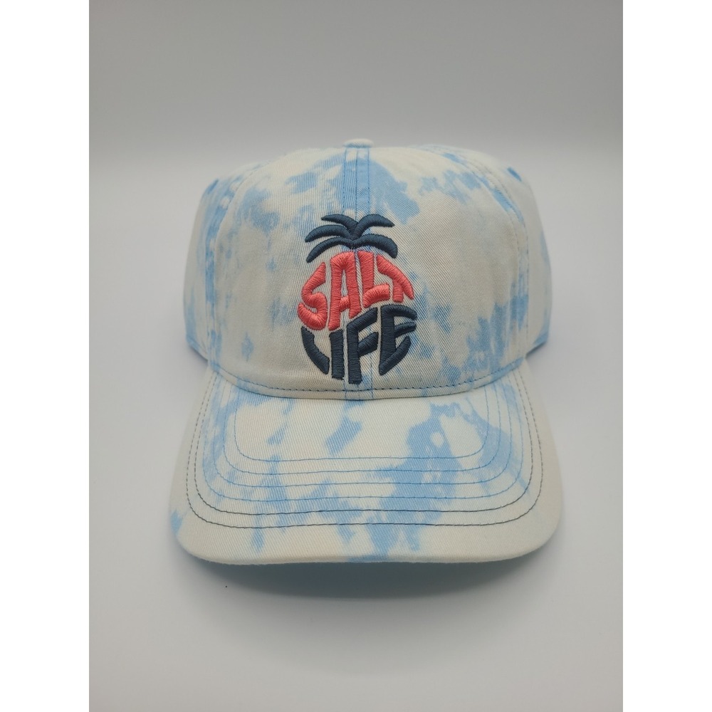 Salt Life YOUTH Strap Back Hat Fishing Cap Live Salty Salt Life Blue White